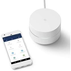 Google WiFi System, 3-Pack - Router Replacement for Whole Home Coverage (NLS-1304-25) (Renewed)