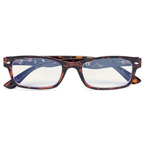 Blue Light Filter Eyeglasses,Reduce Eyestrain Readers,Anti Blue Rays,UV Protection,Computer Reading Glasses for Men Women