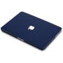 KECC Laptop Case Compatible with Old MacBook Pro 13'' (CD Drive) w/Keyboard Cover + Sleeve + Screen Protector (4 in 1 Bundle) Italian Leather Case A1278 (Dark Blue Leather)