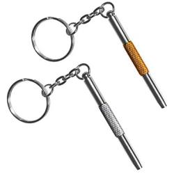 Eyeglass Repair Screwdriver Kit Keychain-2PCS 3 in 1 Colorful Mini Precision Screwdriver with Keychain-Eyeglass, Sunglass, Watch, Jewelry, Electronics, Toy Repair Kit (GOLD, SILVER)