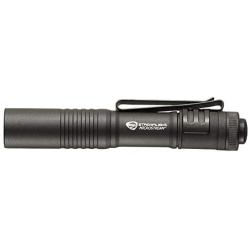 Streamlight MicroStream Ultra-compact Aluminum body with AAA alkaline battery, 3.5 Inch - 1.04 oz - 45 Lumens - 66318, Black