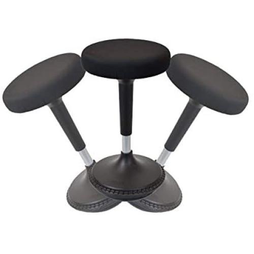 WOBBLE STOOL Standing Desk Balance Chair for Active Sitting. Tall ergonomic adjustable height swiveling leaning perch perching ergonomic sit stand high computer chair swivels 360 for adults kids
