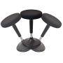 WOBBLE STOOL Standing Desk Balance Chair for Active Sitting. Tall ergonomic adjustable height swiveling leaning perch perching ergonomic sit stand high computer chair swivels 360 for adults kids