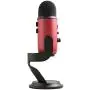 Blue Yeti USB Mic for Recording & Streaming on PC and Mac, 3 Condenser Capsules, 4 Pickup Patterns, Headphone Output and Volume Control, Mic Gain Control, Adjustable Stand, Plug & Play - Satin Red
