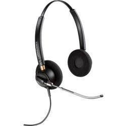 Plantronics HW520v Headset Bundle Mono Noise-Canceling and Inteli Cord, Compatible with Yealink, Polycom, Mitel, Cisco, Nortel, Shoretel Phones (HW520v Stereo Headset Bundle)