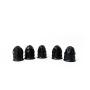 Bertech Static Dissipative Latex Conductive Finger Cots, Powder-Free, Large, Black (Pack of 720)