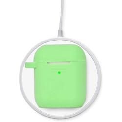 Filoto Case for Airpods , Airpod Case Cover for Apple Airpods 2&1 Charging Case, Cute Air Pods Silicone Protective Accessories Cases/Keychain/Pompom/Strap, Best Gift for Girls (Avocado Green)