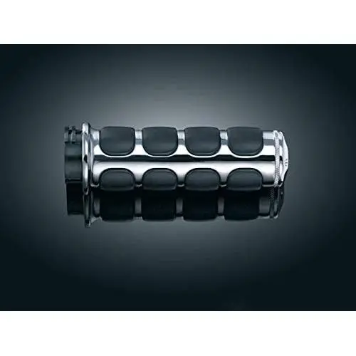 Kuryakyn 6227 Premium ISO Handlebar Grips for Electronic Throttle Control: 2014-19 Harley-Davidson Motorcycles, Chrome, 1 Pair