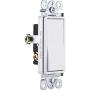 GE Grounding Paddle Rocker Switch, 3 Way, In Wall On/Off Power Switch Replacement for Ceiling Fans & Lights, 15 Amp, Great for Home, Office & Kitchen, UL Listed, White, 18233