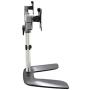 StarTech.com Dual Monitor Stand - Ergonomic Desktop Monitor Stand for up to 32'' VESA Displays - Free-Standing Articulating Universal Computer Monitor Mount - Adjustable Height - Silver (ARMDUALSS)