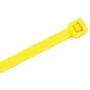 Kable Kontrol Yellow Zip Ties – 11” Inch Long - 50 Lbs Tensile Strength – 100 Pcs/Pack - Colored Nylon | Multi-purpose | Wire Identification Solution | Self-Locking Cable Management Cord Wraps
