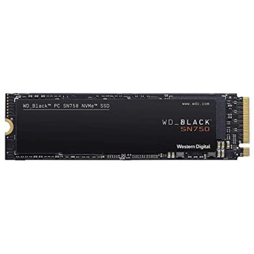 Western Digital 500GB WD_Black SN750  NVMe Internal Gaming SSD - Gen3 PCIe, M.2 2280, 3D NAND - WDS500G3X0C