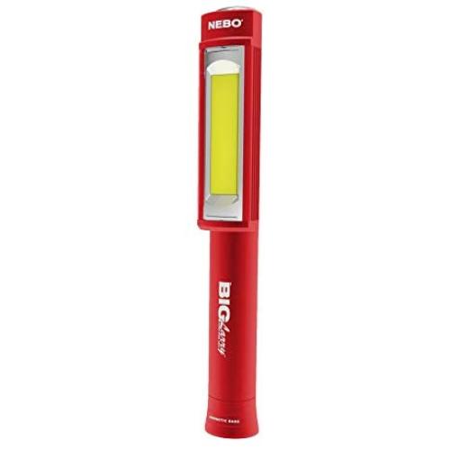 Nebo Red Big Larry Flashlight Handheld Lantern Work Task Light Magnetic Red Flashing (D132)