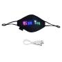 SDLAJOLLA LED Programmable Face Cover, Bluetooth LED Programmable Face Cover Custom Sign USB Rechargeable for Man Woman Mothers Day New (1PC)