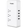 Travel Adapter Power Voltage Converter Step Down 220V to 110V 1875W with 4 Smart USB Charging for Hairdryer ETL Powerjc