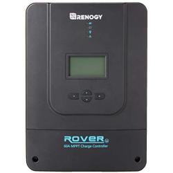 Renogy Rover 60 Amp 12V/24V/36V/48V DC Input MPPT Solar Charge Controller Auto Parameter Adjustable LCD Display Solar Panel Regulator fit for Gel Sealed Flooded and Lithium Battery