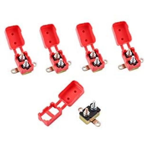 GLOSO E512 Stud Type Circuit Breakers, Crosswise Bracket, Auto Reset (T1) - 5 Pack (20A)