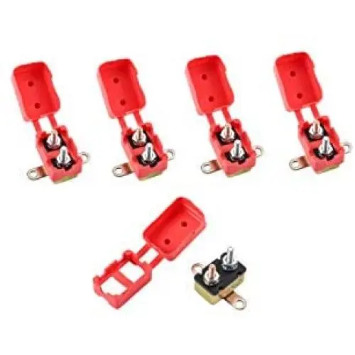 GLOSO E512 Stud Type Circuit Breakers, Crosswise Bracket, Auto Reset (T1) - 5 Pack (20A)