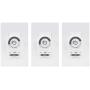 UltraPro 24-Hour Mechanical In-Wall Timer 3 Pack, Dial Timer, 30-Minute Intervals, Push Pins, Neutral Wire Required, Override Switch, Single-Pole, Ideal for Lights, LED, CFL 47978
