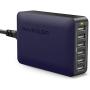 USB Charger RAVPower 60W 12A 6-Port Desktop USB Charging Station with iSmart Multiple Port, Compatible iPhone 12 Mini SE 11 Pro Max XS XR X iPad Pro Air Mini Galaxy S10 Note 10 Tablet (Navy Blue)