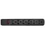6 Outlet Surge Protector 15A 120V with Flat Rotating Plug 6ft Power cord 3 Prong 6 Outlet Power Strip with 6 Feet Power Cable and 360 Degree Rotating Plug, Black CNE470783