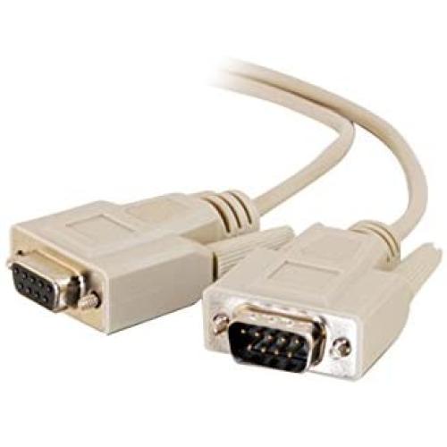 C2G 09452 DB9 M/F Serial RS232 Extension Cable, Beige (25 Feet, 7.62 Meters)