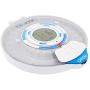 Blucoil 28-Day Automatic Pill Dispenser with Medication Alarm Reminder, Electronic LED Flasher, and Dual Safety Locks
