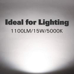 12 Pack 5/6 Inch LED Recessed Lighting, Baffle Trim, CRI90, 15W=100W, 1100lm, 5000K Daylight White, Dimmable Recessed Lighting, Damp Rated LED Recessed Downlight, ETL Listed