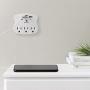 Multiple Outlet Wall Plug Expander - Surge Protector 490 Joules Outlet Extender 3 Plug Outlet with 2 USB Charger Ports Wall Mount Adapters ETL Certified for Home/School/Office Use