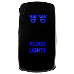 OZ-USA Flood Light Switch Blue led Laser Rocker UTV Truck Polaris RZR XP 900 800 Dash