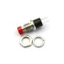 CenryKay 24Pcs 1A 250V AC 2 Pins SPS-110 Momentary Mini Push Button Switch Normal Open Button Switch Copper Foot 7MM