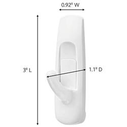 Command Utility Hooks Mega Pack, Medium, White, 20-Hooks (17001-MPES), Organize Damage-Free