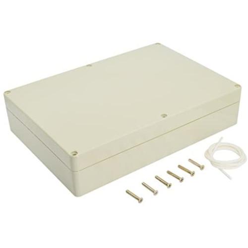 LeMotech Waterproof Dustproof IP65 ABS Plastic Junction Box Universal Electric Project Enclosure Pale Gray 10.4 x 7.2 x 2.4 inch (263 x 182 x 60 mm)