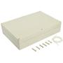 LeMotech Waterproof Dustproof IP65 ABS Plastic Junction Box Universal Electric Project Enclosure Pale Gray 10.4 x 7.2 x 2.4 inch (263 x 182 x 60 mm)