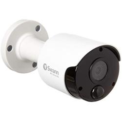 Swann Wired PIR Bullet Security Camera, 4K Ultra HD Surveillance Cam with Infrared Night Vision, Thermal, Heat & Motion Sensing, Add to DVR with BNC, SWPRO-4KMSB