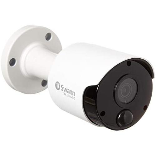 Swann Wired PIR Bullet Security Camera, 4K Ultra HD Surveillance Cam with Infrared Night Vision, Thermal, Heat & Motion Sensing, Add to DVR with BNC, SWPRO-4KMSB
