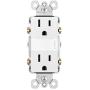 Legrand radiant Adjustable LED Night Light Outlet, Nightlight Electrical Outlets, Tamper Resistant, Safe for Kids, White, NTL885TRWCC6