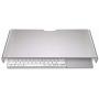 Silver Aluminum Monitor Stand Suitable for Laptop, Computer Monitor, Mouse Keyboard Storage Large