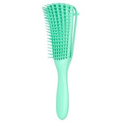 Emoly Detangling Brush for Natural Hair-Detangler for America 3a to 4c Kinky Wavy, Curly, Coily Hair, Detangle Easily with Wet/Dry (Green)