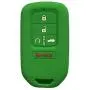 Green Silicone Key Cover Case Holder Chain Bag Key Fob Case Cover fit for 2015 2016 2017 Honda Civic Accord Pilot CR-V