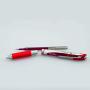 Pentel EnerGel RTX Retractable Liquid Gel Pen, Extra Fine Line, Needle Tip, Red Ink ,12 pack (BLN73-B), 0.3mm needle