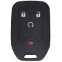 LemSa 2Pcs Silicone Key Fob Cover Case Skin Jacket Holder Full Protector Shell for GMC Terrain 2018 2019 2020, fit with HYQ1AA, 13584512, 13591388, 22984995,Black Purple