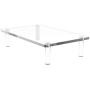 AQUIVER Acrylic Monitor Stand - 10mm Thickness Clear Platform - 14.5(L) x 9(W) x 3.4(H) Ergonomic Desktop Riser - for Laptop, Pc, Notebook, Printer, Computer, Flat Screen LCD TV