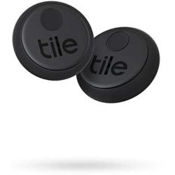 Tile Sticker (2020) 2-pack - Small, Adhesive Bluetooth Tracker, Item Locator and Finder for Remotes, Headphones, Gadgets and More; Waterproof with 3 Year Battery Life