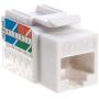 Cat5e Ethernet RJ-45 Keystone Jack Cat5 Punch-Down Network White - Choose a Pack of 5/10/20/30/50 (10)