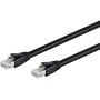 Monoprice 131106 Cat8 Ethernet Network Cable - 7 feet - Black | 2GHz, 40G, 24AWG, S/FTP - Entegrade Series