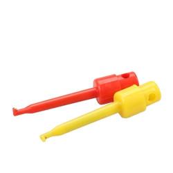 VNDEFUL 10pcs Colorful Round Single Hook Clip Test Probe for Electronic Testing