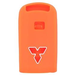 SEGADEN Silicone Cover Protector Case Holder Skin Jacket Compatible with MITSUBISHI Smart Remote Key Fob CV2520 Orange