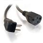 C2G Power Cord, Flat Plug Extension Cord, 18 AWG, Black, 6 Feet (1.82 Meters), Cables to Go 29815