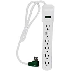 GoGreen Power GG-16103MS 6 Outlet Surge Protector w/ 2.5 Cord